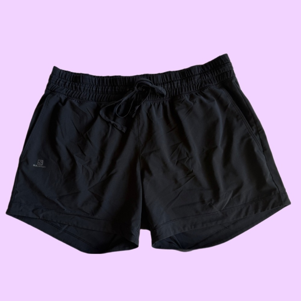 Salomon Women's Black Athletic Shorts